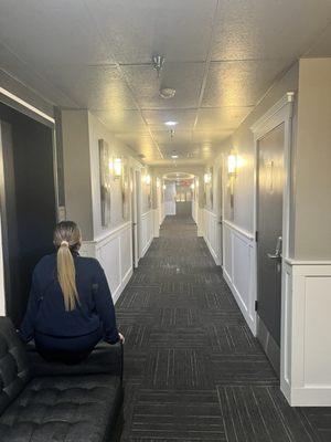 Hallway 2nd Floor Exiting Elevators.