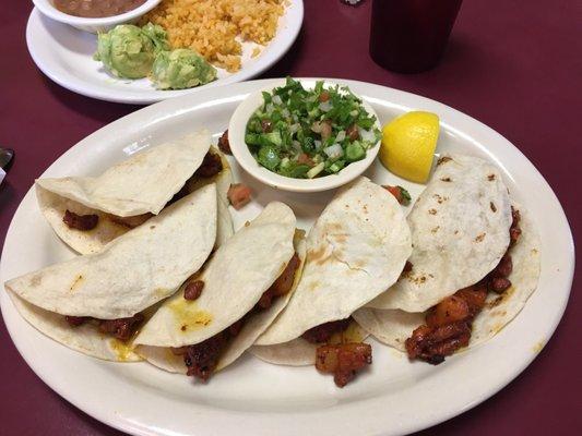 Tacos Pastor - the guac was my favorite