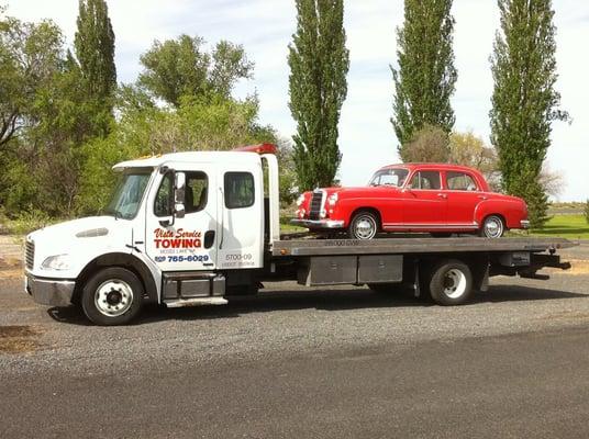 Classic Mercedes going home