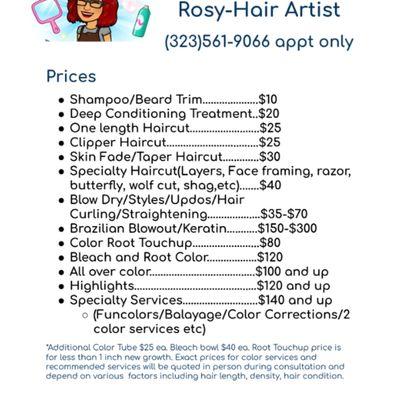 Rosy Hair Artist