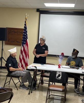 Arkansas Department Commander makes a visit American Legion Post 308 in Jacksonville,Arkansas