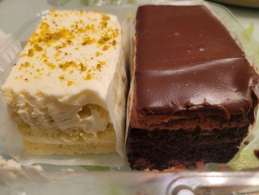 Pistachio left, chocolate truffle right. $3.50ea and both were soooo yummy!