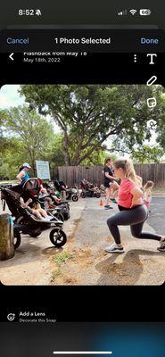 Prenatal postnatal workout with or without kids in tow