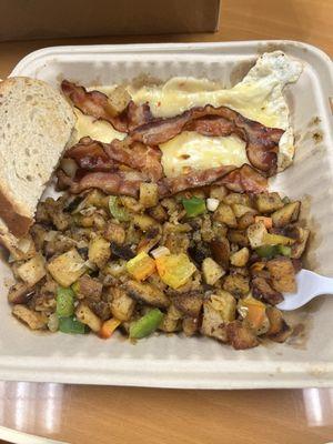 Breakfast Platter(2 eggs, meat & homefries)