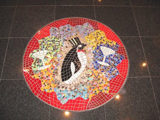 PENGUIN Mosaic Floor Inset