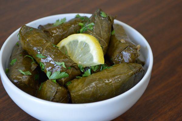 Stuffed Grape Leaves. Vegan without trying!