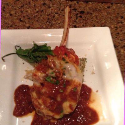 Veal chop al Barolo