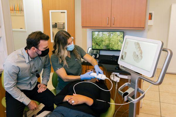 Technology in the office!  Creating 3D Digital models of the patient's teeth