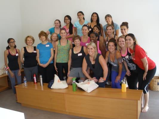 The ladies from the Barre 3 class.