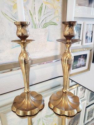 Beautiful vintage candlesticks