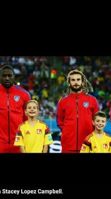 Our little buddy at the world cup