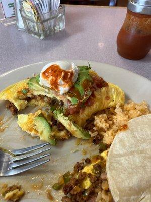 South of Border Breakfast meal.