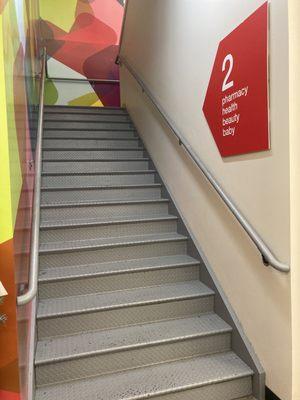 Stairs to pharmacy