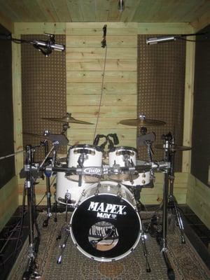 Drum and Vocal Booth.