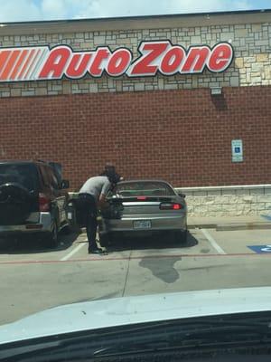 When I was leaving I saw another employee changing a tail light for a customer.