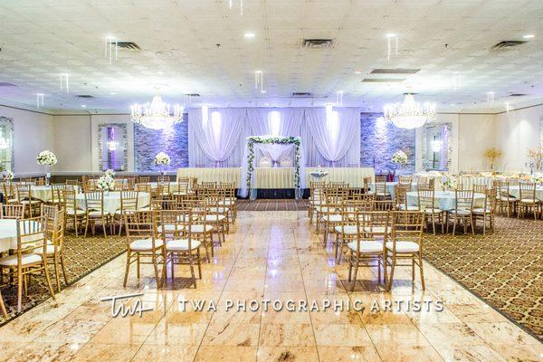 Ceremony Setup in Crystal Ballroom