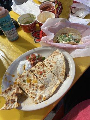 Brisket quesadilla