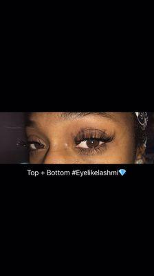 Top + Bottom EyeLash Extensions