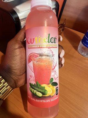 Cucumber pink lemonade