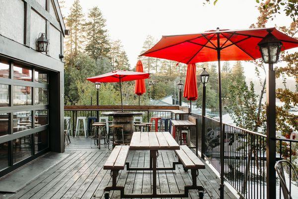 Patio overlooking the lake