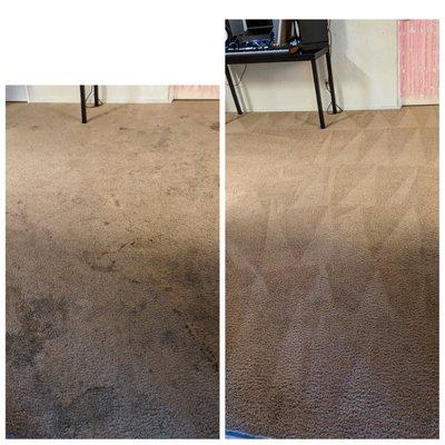 Restorative clean before and after