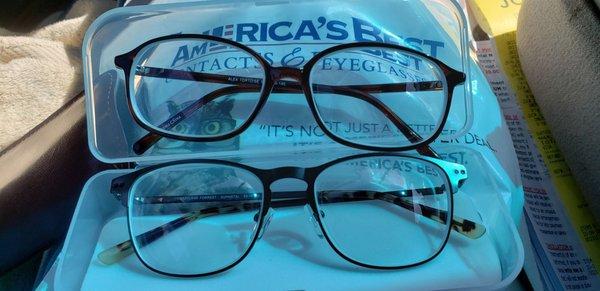 Two pair of eyeglasses for $59.95, plus a free exam!