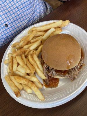 BBQ and fries