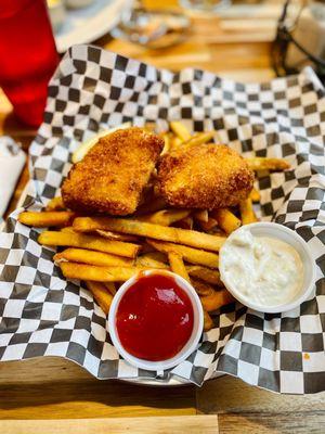 Halibut and chips