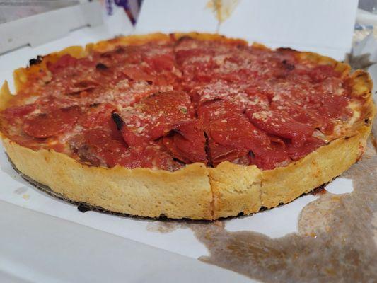 Sausage and Pepperoni Butter Crust Pizza