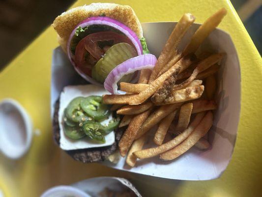 Jalapeño Cream Cheese Burger