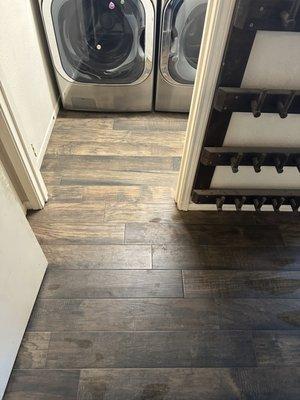 Laundry after tile and grout