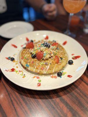 Fruity Pebbles pancake!