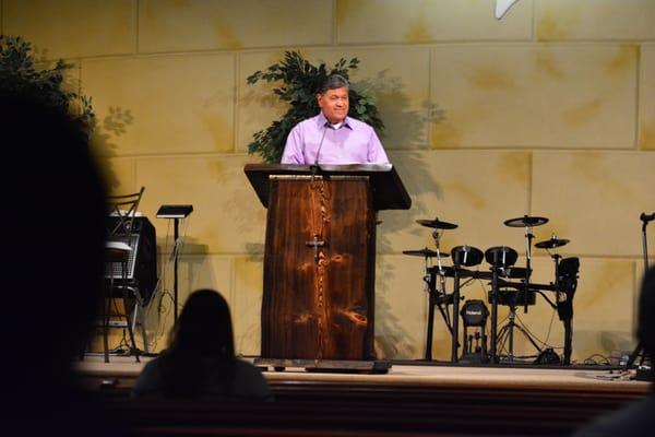 Pastor Ben during the Bible Study at Calvary Chapel Montrose Colorado.