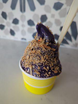 Ube soft serve