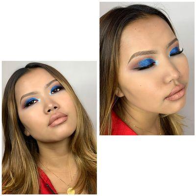 Photoshoot glam makeup