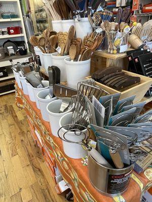 Wooden implements, metal implements and spatulas, oh my!!