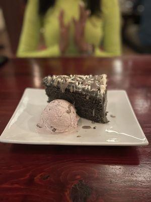 black sesame cake