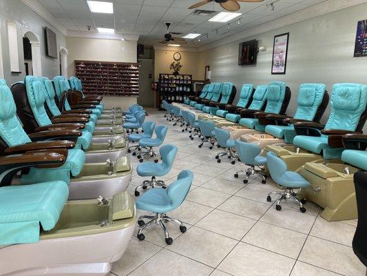 Plenty of room for pedicures