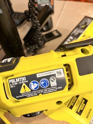 According to Ryobi corporate serial numbers on the power tools never match the box