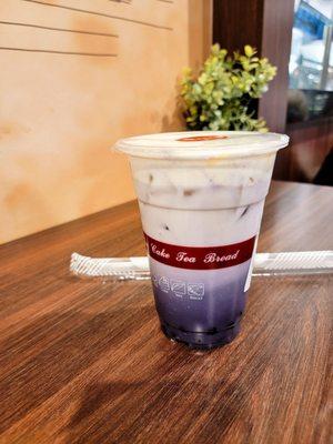 Taro Lavender Latte w/ Boba