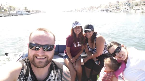 All of us enjoying our first "problem free" trip on the boat! Thanks Dick Sherrer Marine