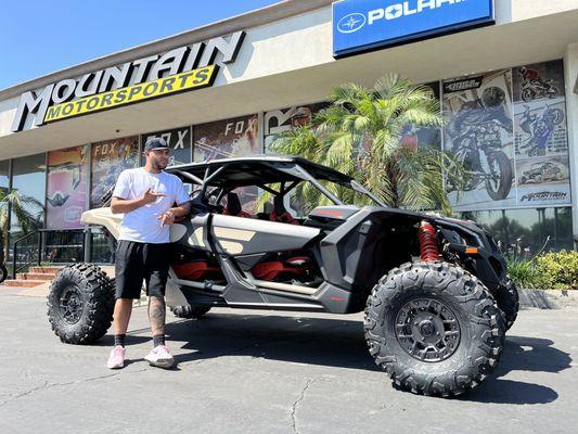 Happy customer with brand new Can-am