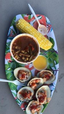 Clams, corn, chowder AWESOME