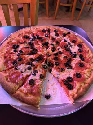 Pepperoni and Black Olive, what a deal!