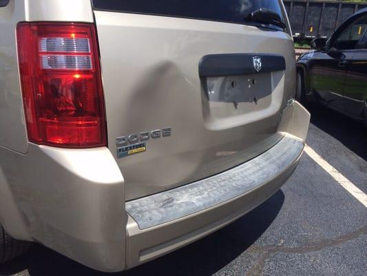 Dodge grand Caravan liftgate - Before