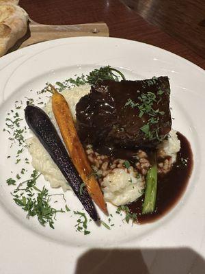 Short rib and risotto