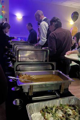 Chafing dishes featuring delightful food!