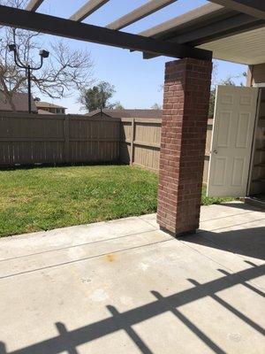 Backyard and patio