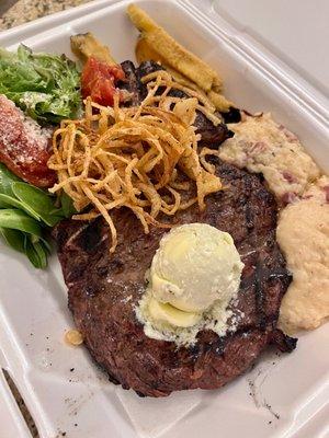 Smoked Ribeye Steak Dinner Special