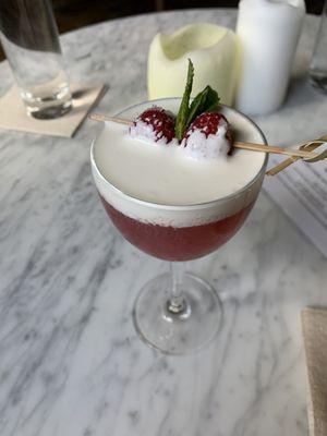 Raspberry cream mimosa